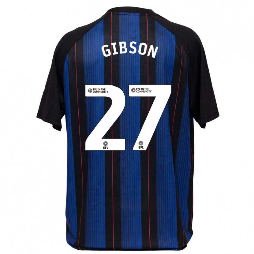 Danxen Criança Camisola Georgia Gibson #27 Azul Preto Alternativa 2025/26 Camisa Brasil