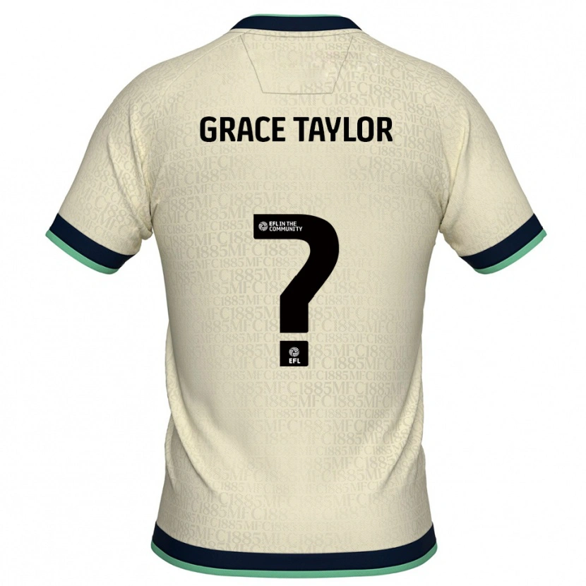 Danxen Criança Camisola Grace Taylor #0 Champagne Azul Marinho Alternativa 2025/26 Camisa Brasil