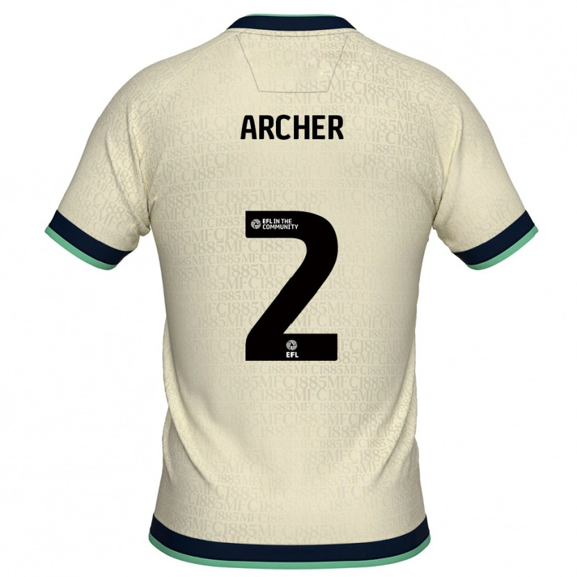 Danxen Criança Camisola Da'rell Archer #2 Champagne Azul Marinho Alternativa 2025/26 Camisa Brasil