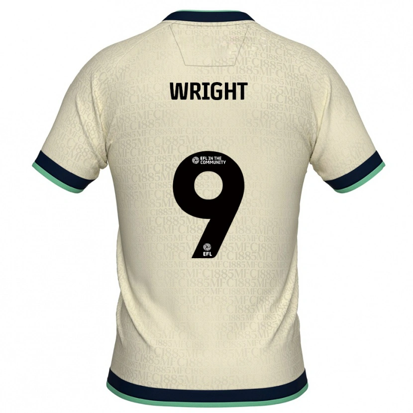 Danxen Criança Camisola William Wright #9 Champagne Azul Marinho Alternativa 2025/26 Camisa Brasil
