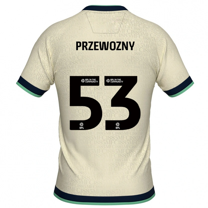 Danxen Criança Camisola Jakub Przewozny #53 Champagne Azul Marinho Alternativa 2025/26 Camisa Brasil