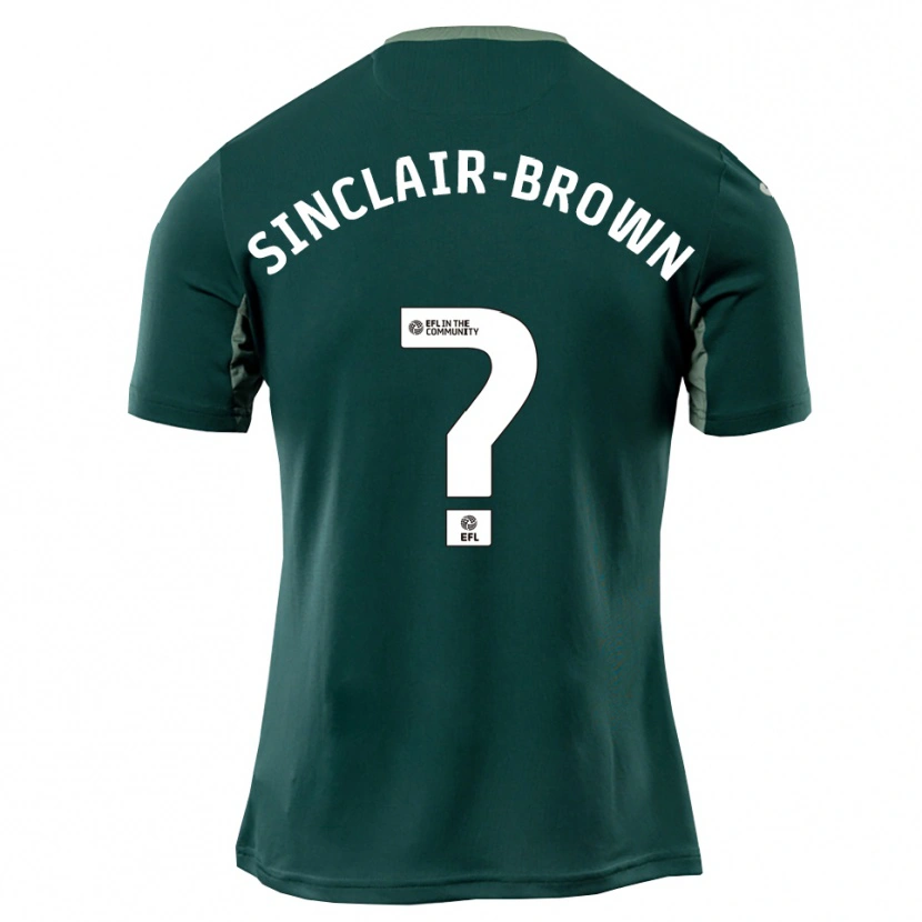Danxen Criança Camisola Jeremiah Sinclair-Brown #0 Verde Branco Roxo Alternativa 2025/26 Camisa Brasil