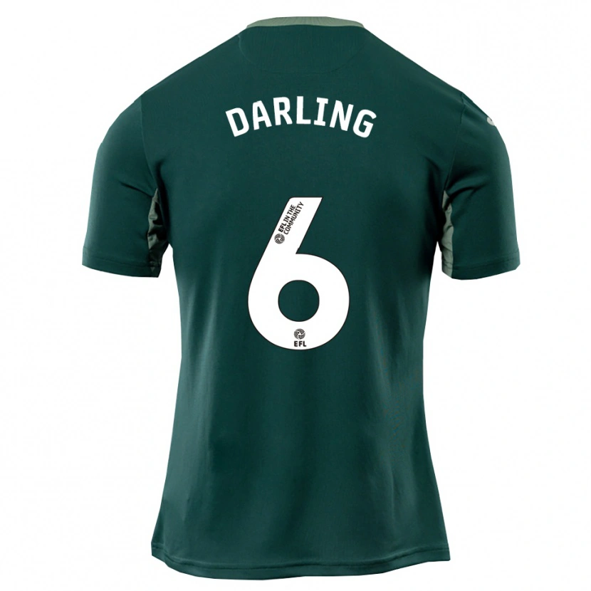 Danxen Criança Camisola Harry Darling #6 Verde Branco Roxo Alternativa 2025/26 Camisa Brasil