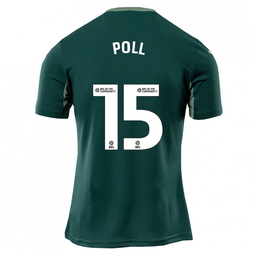 Danxen Criança Camisola Lucas Poll #15 Verde Branco Roxo Alternativa 2025/26 Camisa Brasil