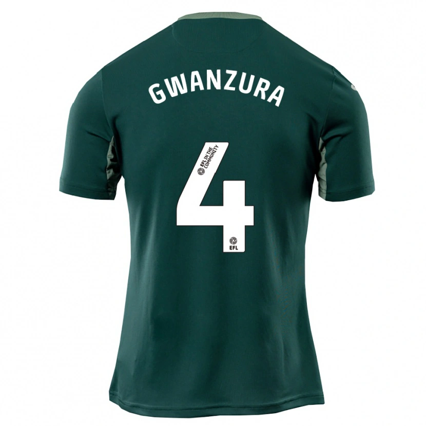 Danxen Criança Camisola Takudzwa Gwanzura #4 Verde Branco Roxo Alternativa 2025/26 Camisa Brasil