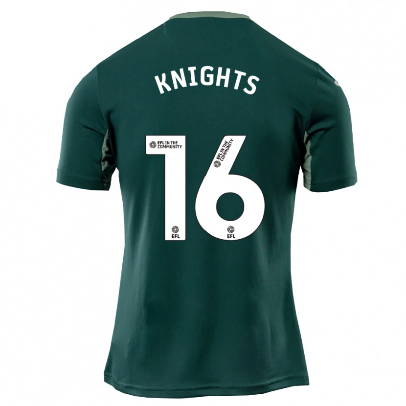 Danxen Criança Camisola Katie Knights #16 Verde Branco Roxo Alternativa 2025/26 Camisa Brasil