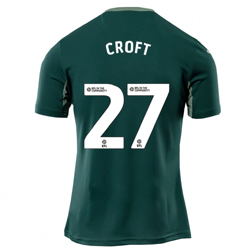 Danxen Criança Camisola Mary Croft #27 Verde Branco Roxo Alternativa 2025/26 Camisa Brasil
