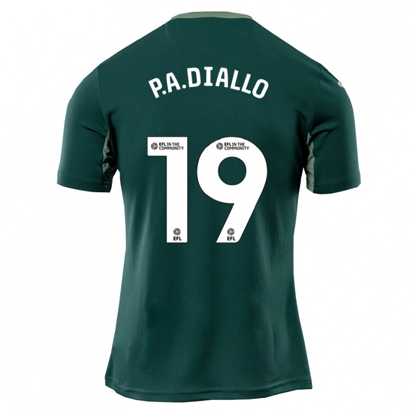 Danxen Criança Camisola Papa Amadou Diallo #19 Verde Branco Roxo Alternativa 2025/26 Camisa Brasil