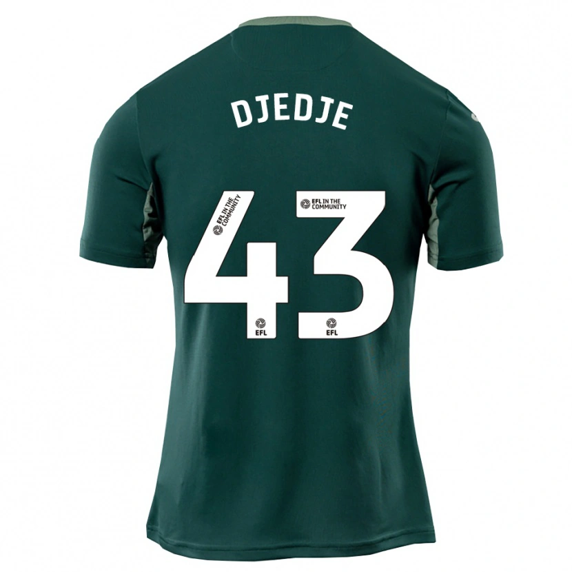 Danxen Criança Camisola Uriah Djedje #43 Verde Branco Roxo Alternativa 2025/26 Camisa Brasil