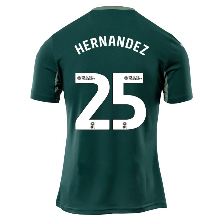 Danxen Criança Camisola Onel Hernández #25 Verde Branco Roxo Alternativa 2025/26 Camisa Brasil