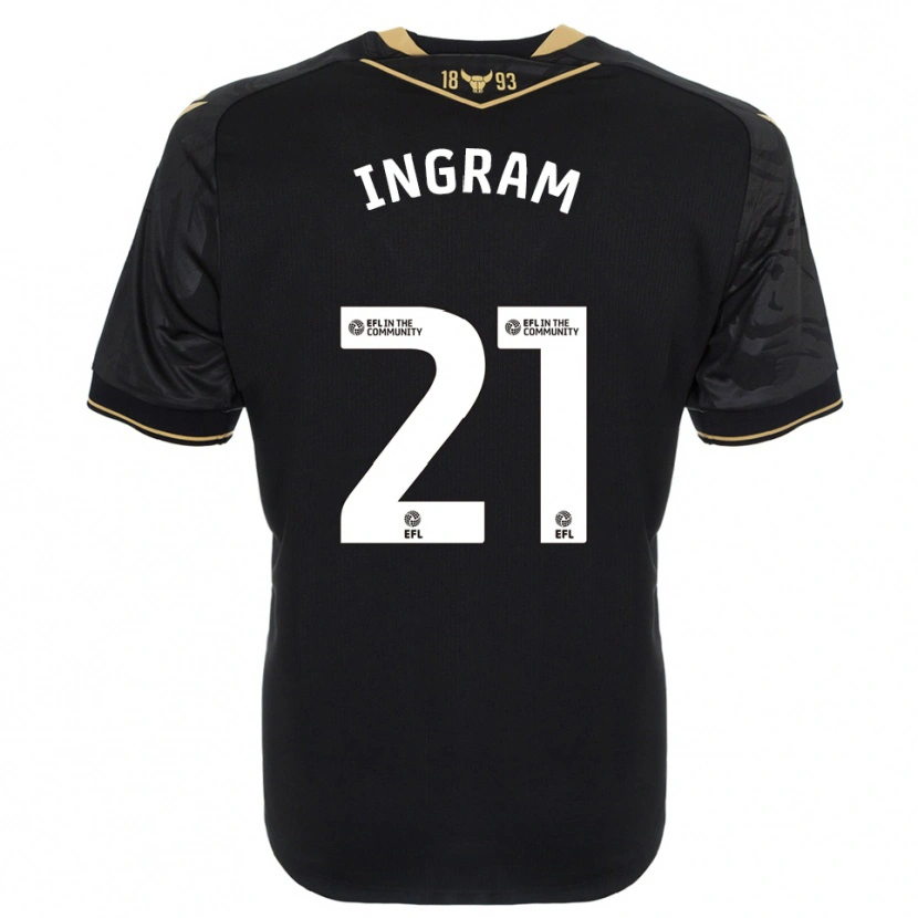Danxen Criança Camisola Matt Ingram #21 Preto Dourado Alternativa 2025/26 Camisa Brasil