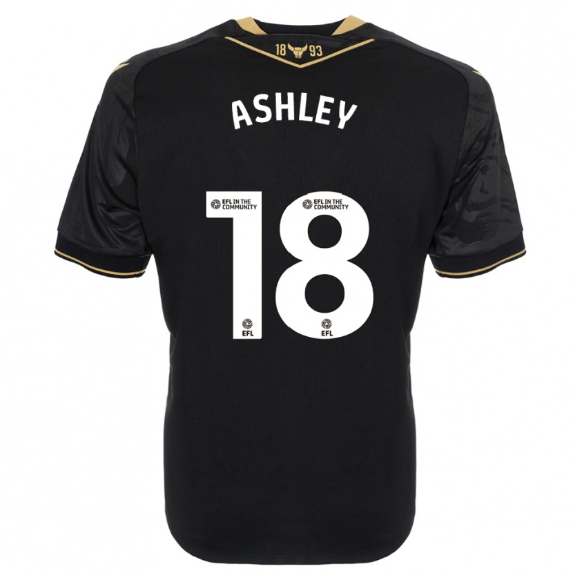 Danxen Criança Camisola Alex Ashley #18 Preto Dourado Alternativa 2025/26 Camisa Brasil
