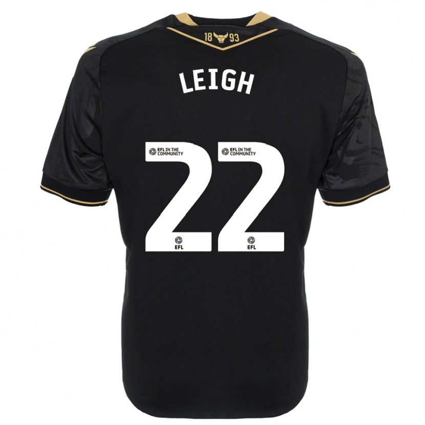 Danxen Criança Camisola Greg Leigh #22 Preto Dourado Alternativa 2025/26 Camisa Brasil