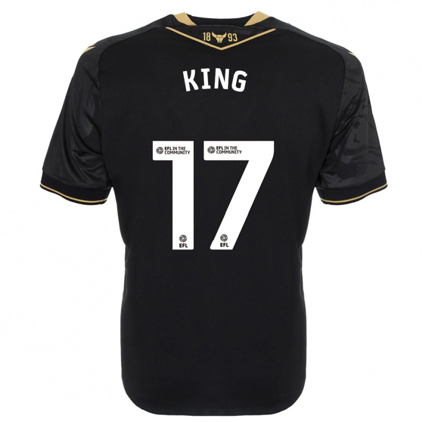 Danxen Criança Camisola Sarah King #17 Preto Dourado Alternativa 2025/26 Camisa Brasil