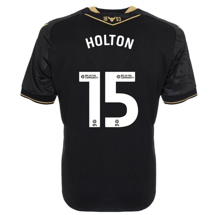 Danxen Criança Camisola Josh Holton #15 Preto Dourado Alternativa 2025/26 Camisa Brasil