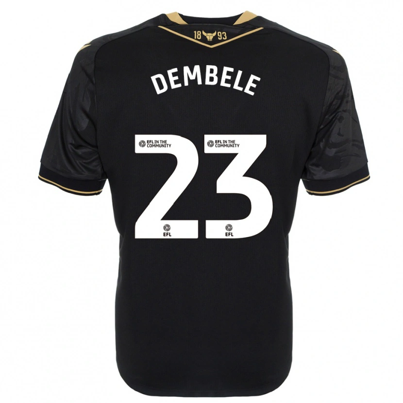Danxen Criança Camisola Siriki Dembélé #23 Preto Dourado Alternativa 2025/26 Camisa Brasil