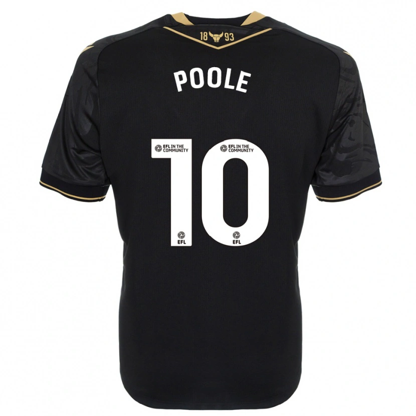 Danxen Criança Camisola Pheobie Poole #10 Preto Dourado Alternativa 2025/26 Camisa Brasil