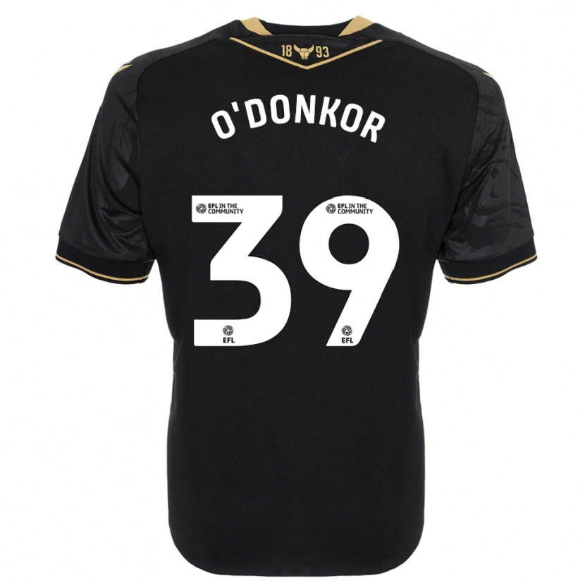 Danxen Criança Camisola Gatlin O'donkor #39 Preto Dourado Alternativa 2025/26 Camisa Brasil