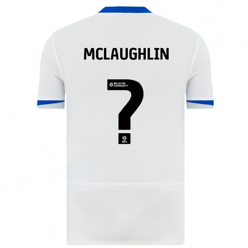 Danxen Criança Camisola Erin Mclaughlin #0 Branco Preto Alternativa 2025/26 Camisa Brasil