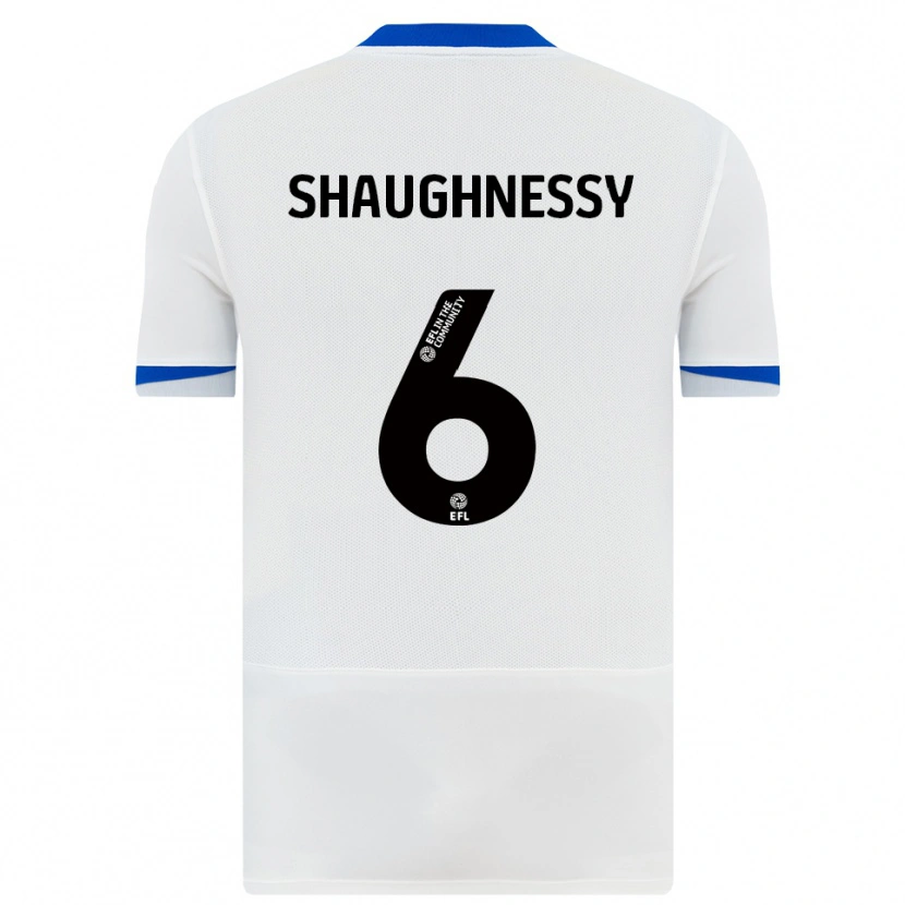 Danxen Criança Camisola Conor Shaughnessy #6 Branco Preto Alternativa 2025/26 Camisa Brasil