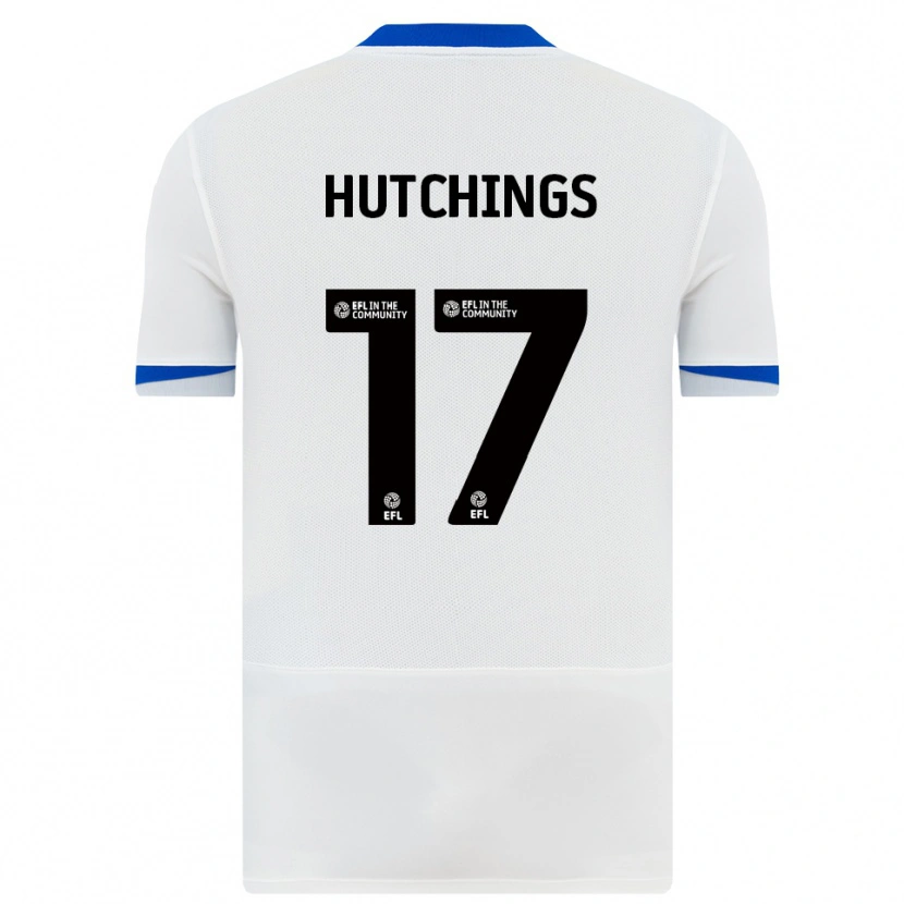 Danxen Criança Camisola Annie Hutchings #17 Branco Preto Alternativa 2025/26 Camisa Brasil