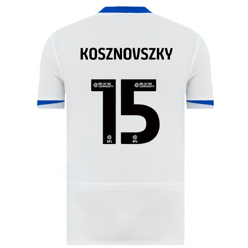 Danxen Criança Camisola Márk Kosznovszky #15 Branco Preto Alternativa 2025/26 Camisa Brasil
