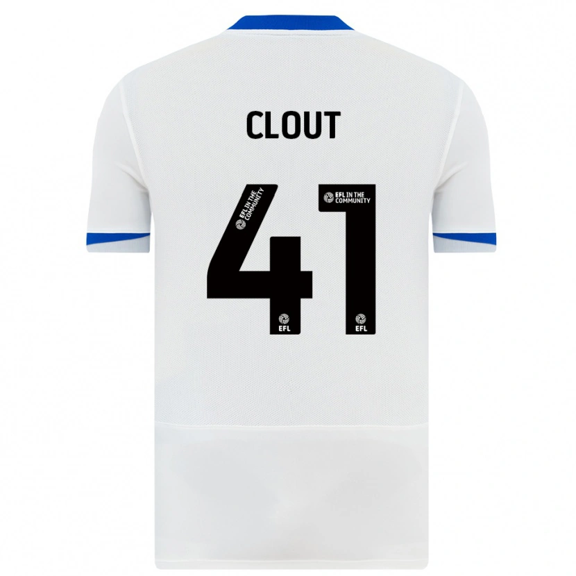Danxen Criança Camisola Harry Clout #41 Branco Preto Alternativa 2025/26 Camisa Brasil