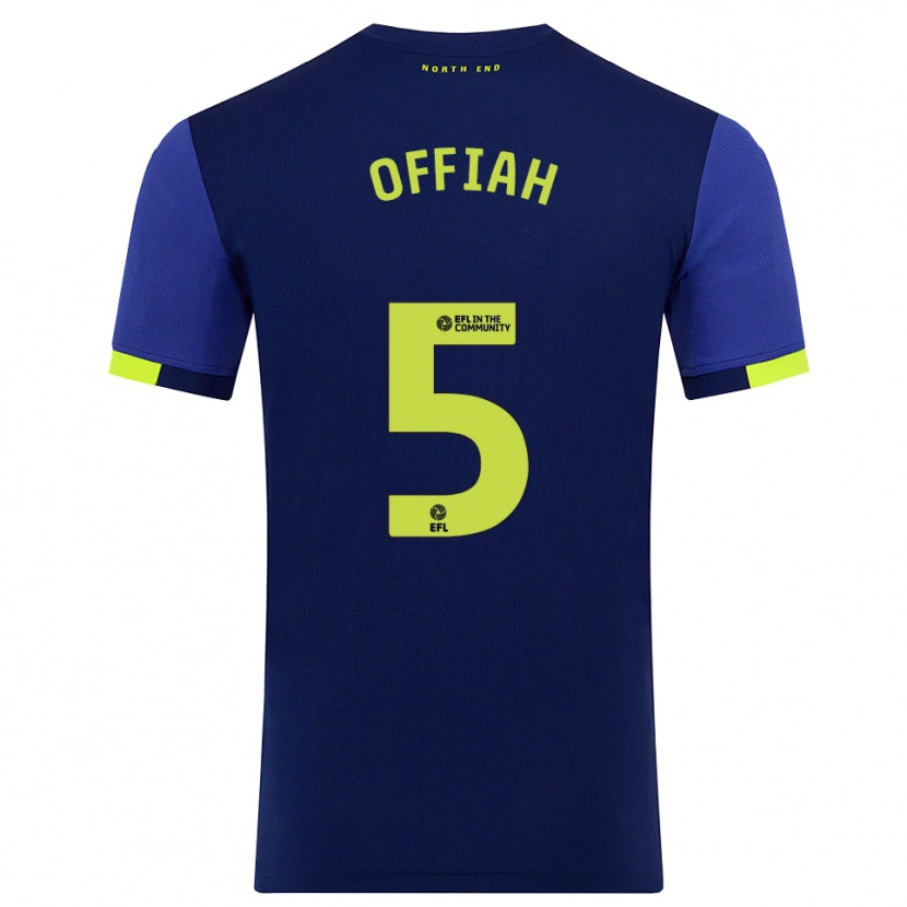 Danxen Criança Camisola Odeluga Offiah #5 Azul Marinho Amarelo Alternativa 2025/26 Camisa Brasil