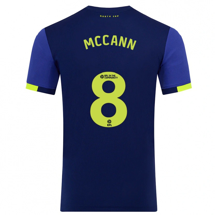 Danxen Criança Camisola Ali Mccann #8 Azul Marinho Amarelo Alternativa 2025/26 Camisa Brasil