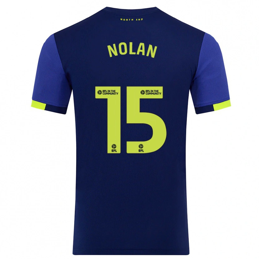 Danxen Criança Camisola Ed Nolan #15 Azul Marinho Amarelo Alternativa 2025/26 Camisa Brasil
