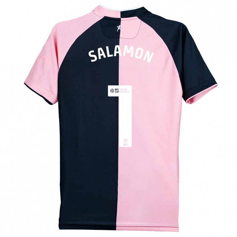 Danxen Criança Camisola Matteo Salamon #1 Rosa Preto Alternativa 2025/26 Camisa Brasil