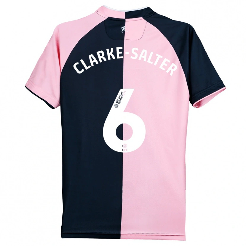 Danxen Criança Camisola Jake Clarke-Salter #6 Rosa Preto Alternativa 2025/26 Camisa Brasil