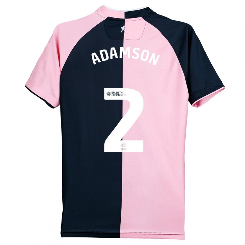 Danxen Criança Camisola Kealey Adamson #2 Rosa Preto Alternativa 2025/26 Camisa Brasil
