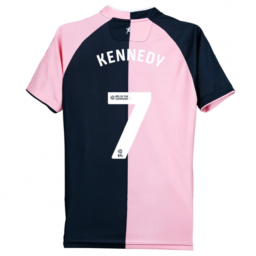 Danxen Criança Camisola Rico Kennedy #7 Rosa Preto Alternativa 2025/26 Camisa Brasil