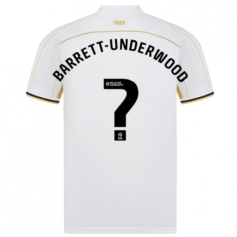 Danxen Criança Camisola Keehan Barret-Underwood #0 Branco Dourado Alternativa 2025/26 Camisa Brasil