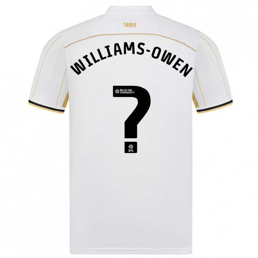 Danxen Criança Camisola Brooke Williams-Owen #0 Branco Dourado Alternativa 2025/26 Camisa Brasil