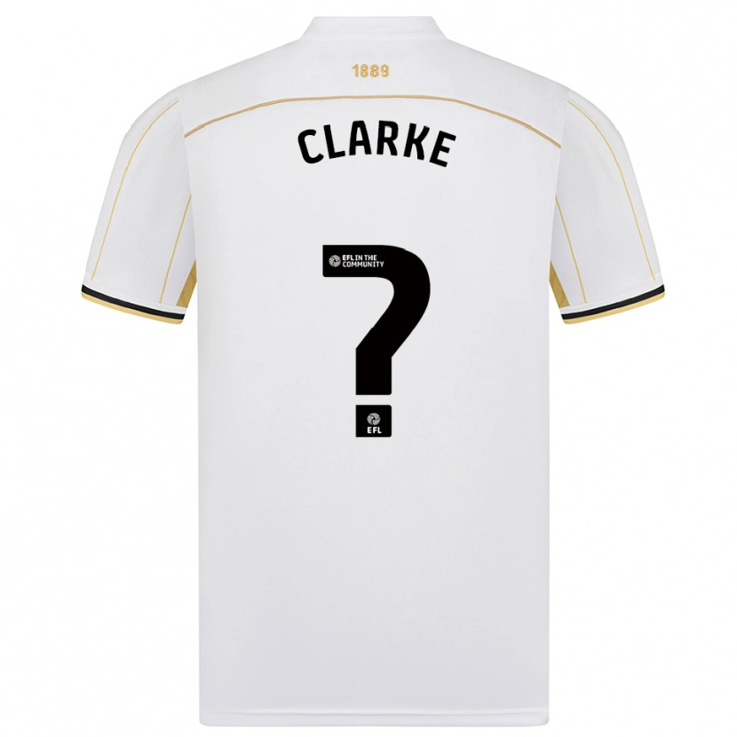 Danxen Criança Camisola Stafford Clarke #0 Branco Dourado Alternativa 2025/26 Camisa Brasil