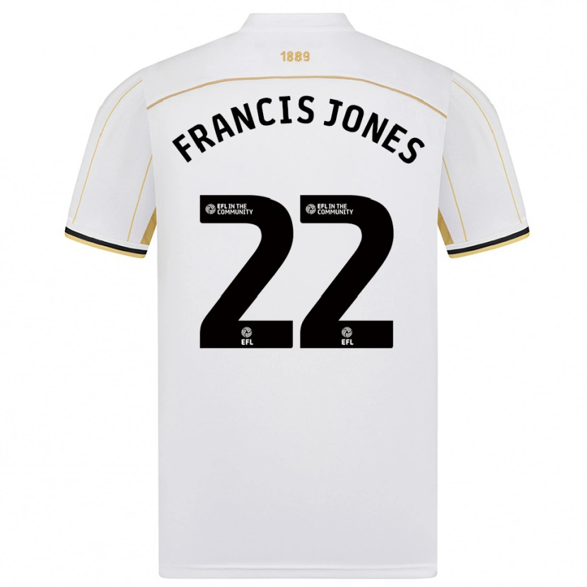 Danxen Criança Camisola Maria Francis-Jones #22 Branco Dourado Alternativa 2025/26 Camisa Brasil