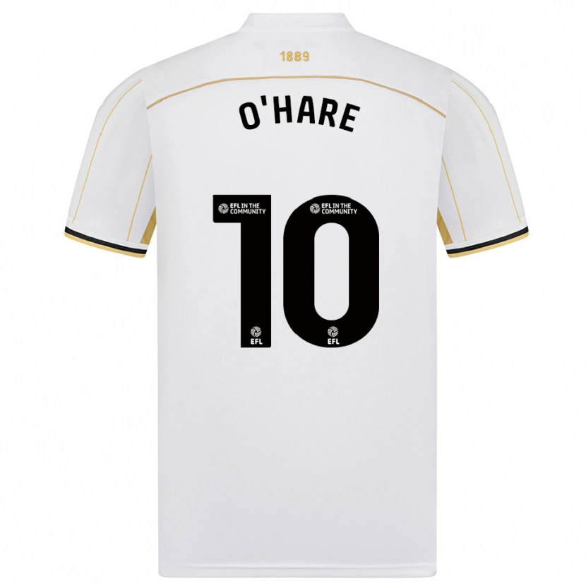 Danxen Criança Camisola Callum O'hare #10 Branco Dourado Alternativa 2025/26 Camisa Brasil