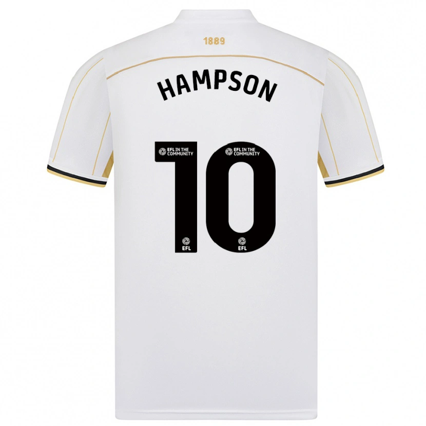 Danxen Criança Camisola Owen Hampson #10 Branco Dourado Alternativa 2025/26 Camisa Brasil
