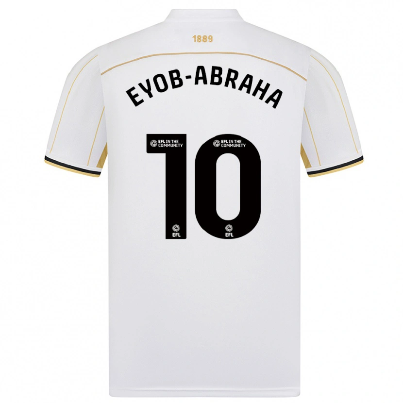 Danxen Criança Camisola Siem Eyob-Abraha #10 Branco Dourado Alternativa 2025/26 Camisa Brasil