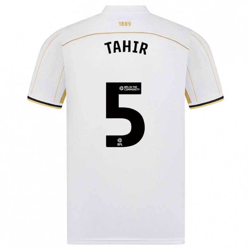 Danxen Criança Camisola Zain Tahir #5 Branco Dourado Alternativa 2025/26 Camisa Brasil