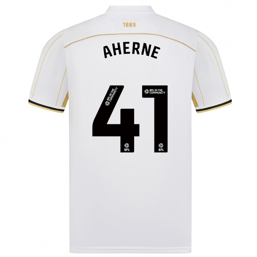 Danxen Criança Camisola Alyssa Aherne #41 Branco Dourado Alternativa 2025/26 Camisa Brasil