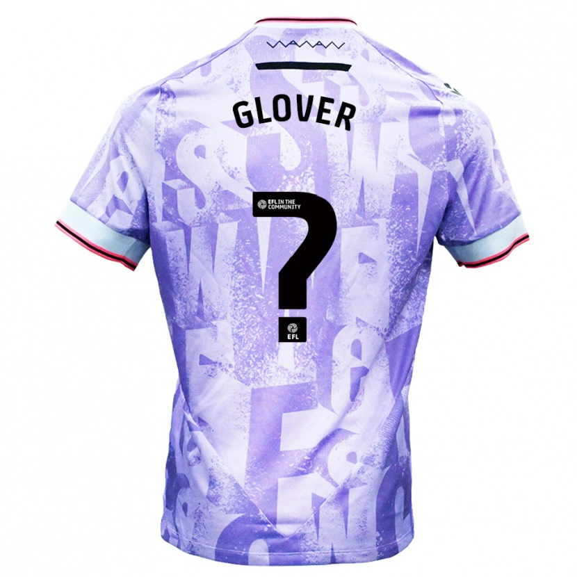 Danxen Criança Camisola Jay Glover #0 Lilás Branco Alternativa 2025/26 Camisa Brasil