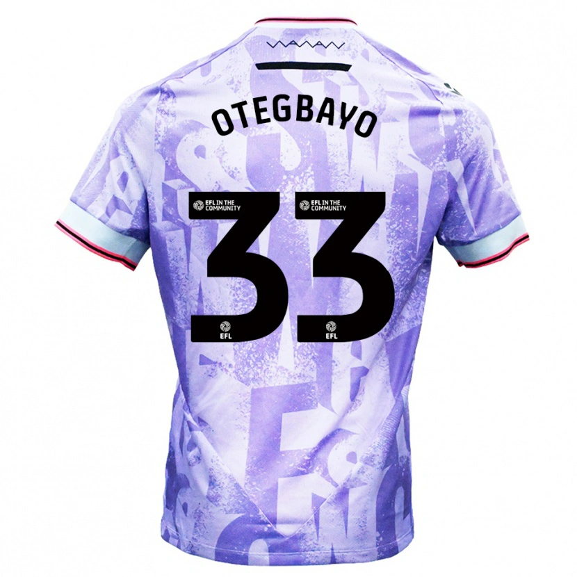 Danxen Criança Camisola Gabriel Otegbayo #33 Lilás Branco Alternativa 2025/26 Camisa Brasil