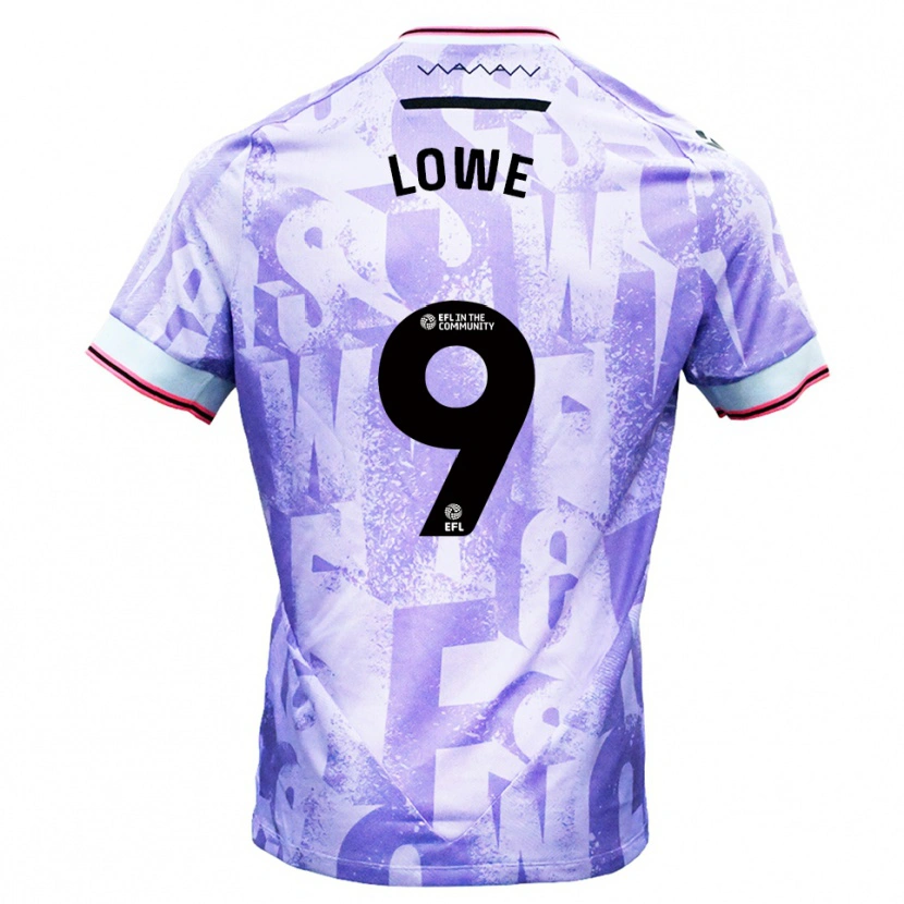 Danxen Criança Camisola Jamal Lowe #9 Lilás Branco Alternativa 2025/26 Camisa Brasil