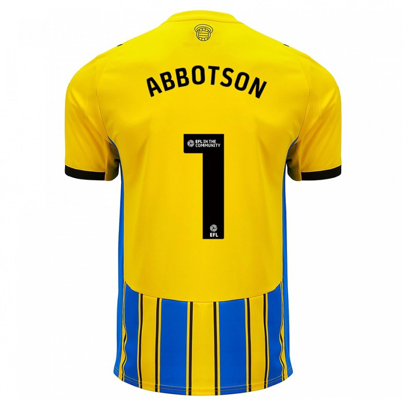 Danxen Criança Camisola Oscar Abbotson #1 Azul Amarelo Alternativa 2025/26 Camisa Brasil