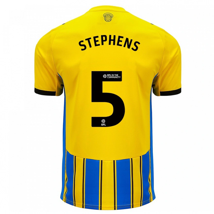Danxen Criança Camisola Jack Stephens #5 Azul Amarelo Alternativa 2025/26 Camisa Brasil