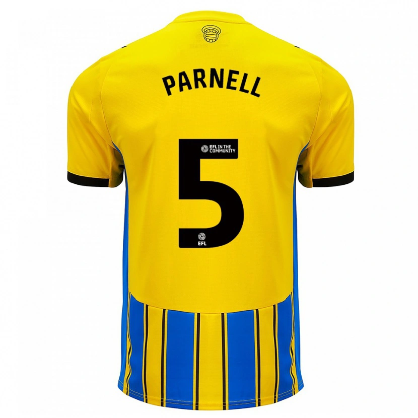 Danxen Criança Camisola Rosanna Parnell #5 Azul Amarelo Alternativa 2025/26 Camisa Brasil