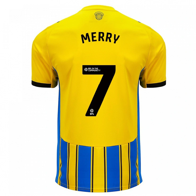 Danxen Criança Camisola Will Merry #7 Azul Amarelo Alternativa 2025/26 Camisa Brasil